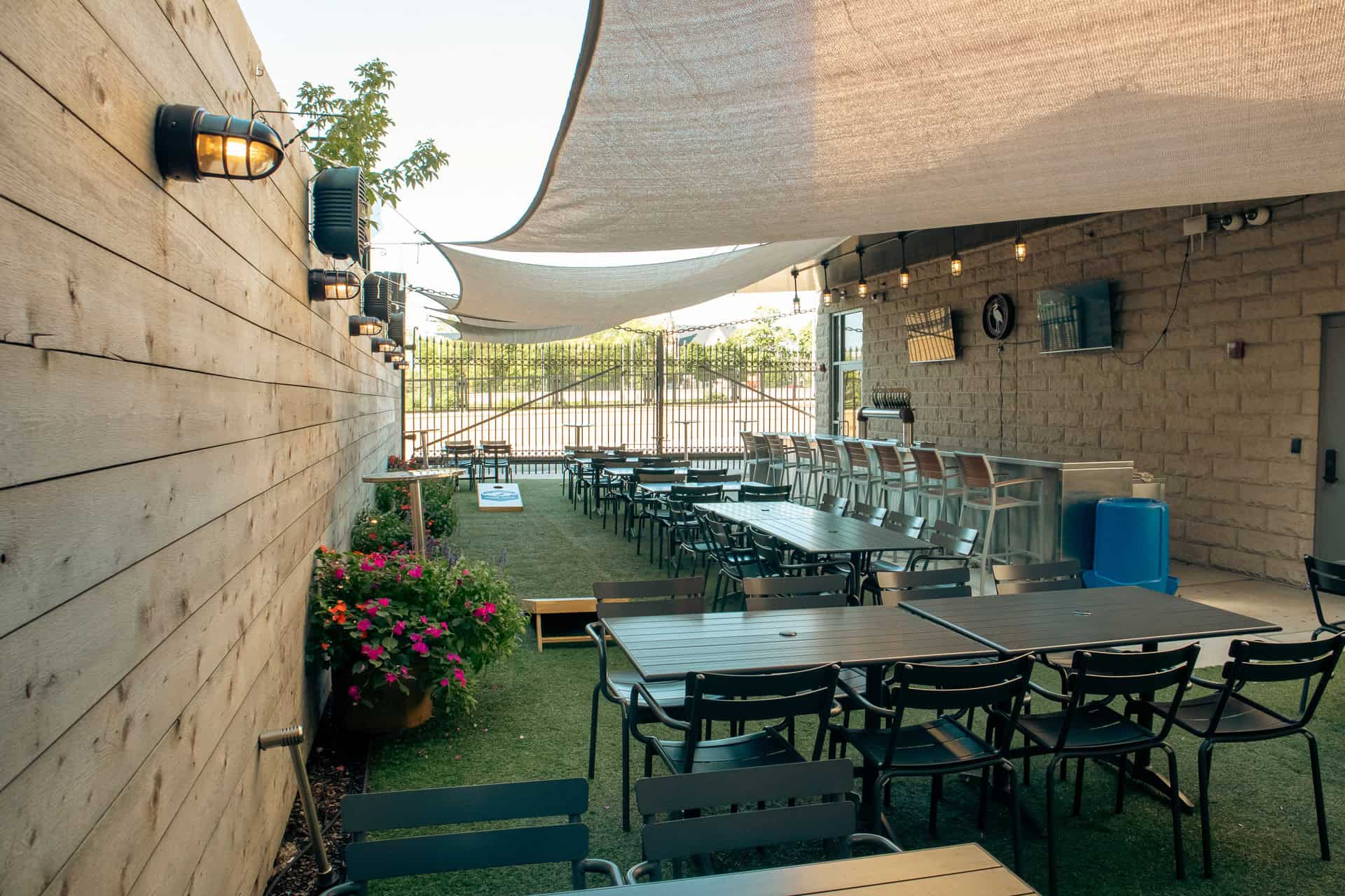 Multiple seating arrangements with private bar